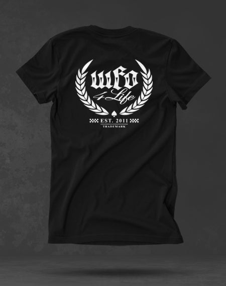 WFO 4 LIFE ™ - "Checker OG Trademark" - Black T-Shirt