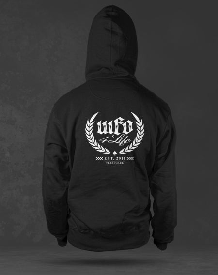 WFO 4 LIFE ™ - "Checker OG Trademark" Black Hoodie